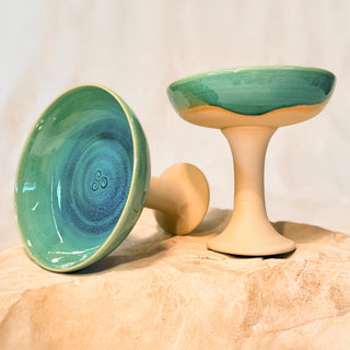 Handgetöpferter Räucherkelch