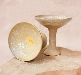 Beige gemaserter Räucherkelch