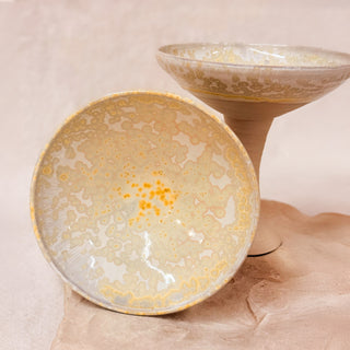 Beige gemaserter Räucherkelch